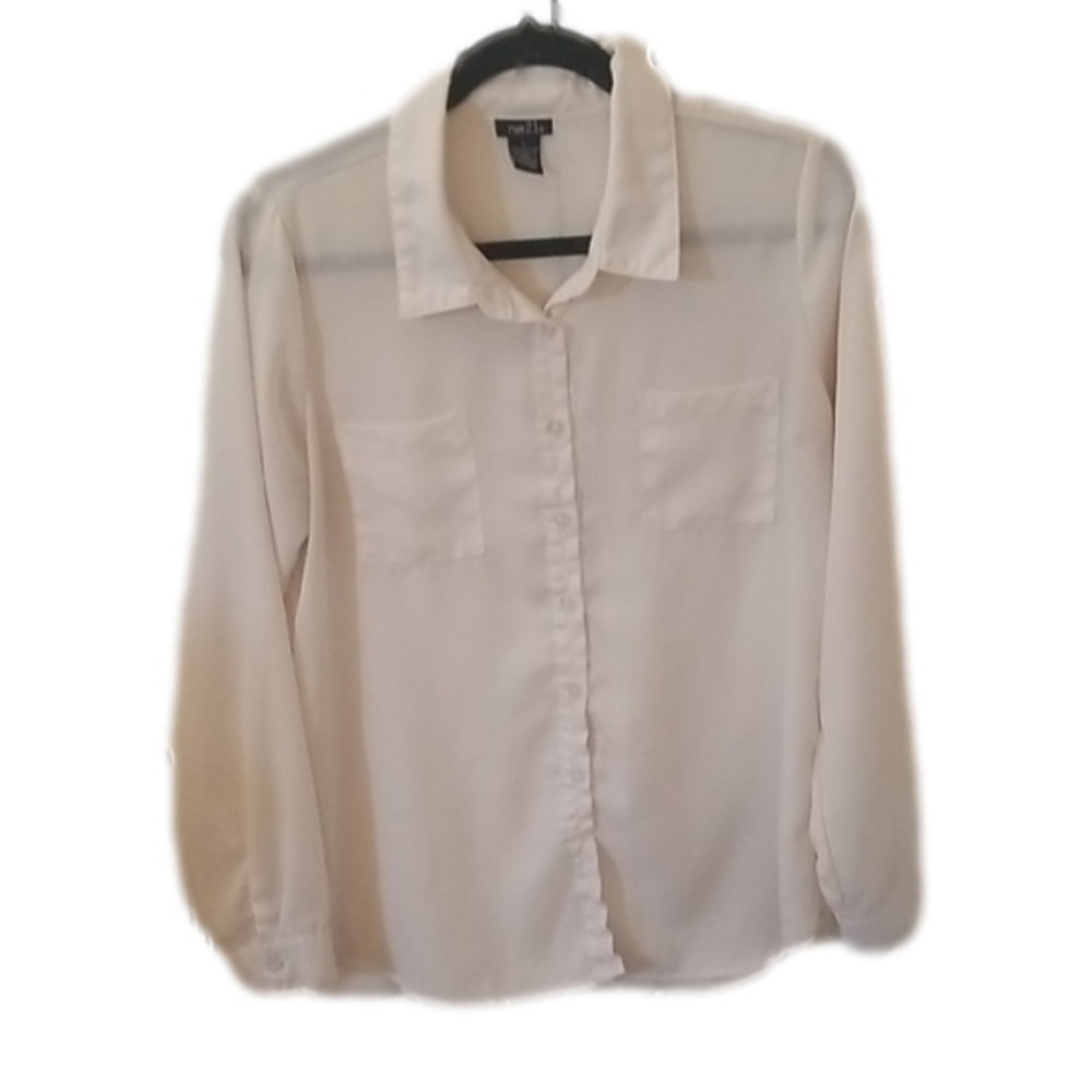 Rue 21 Sheer long sleeved Blouse/top